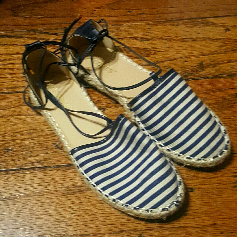 Jacobies Striped Tie Espadrille Sandel